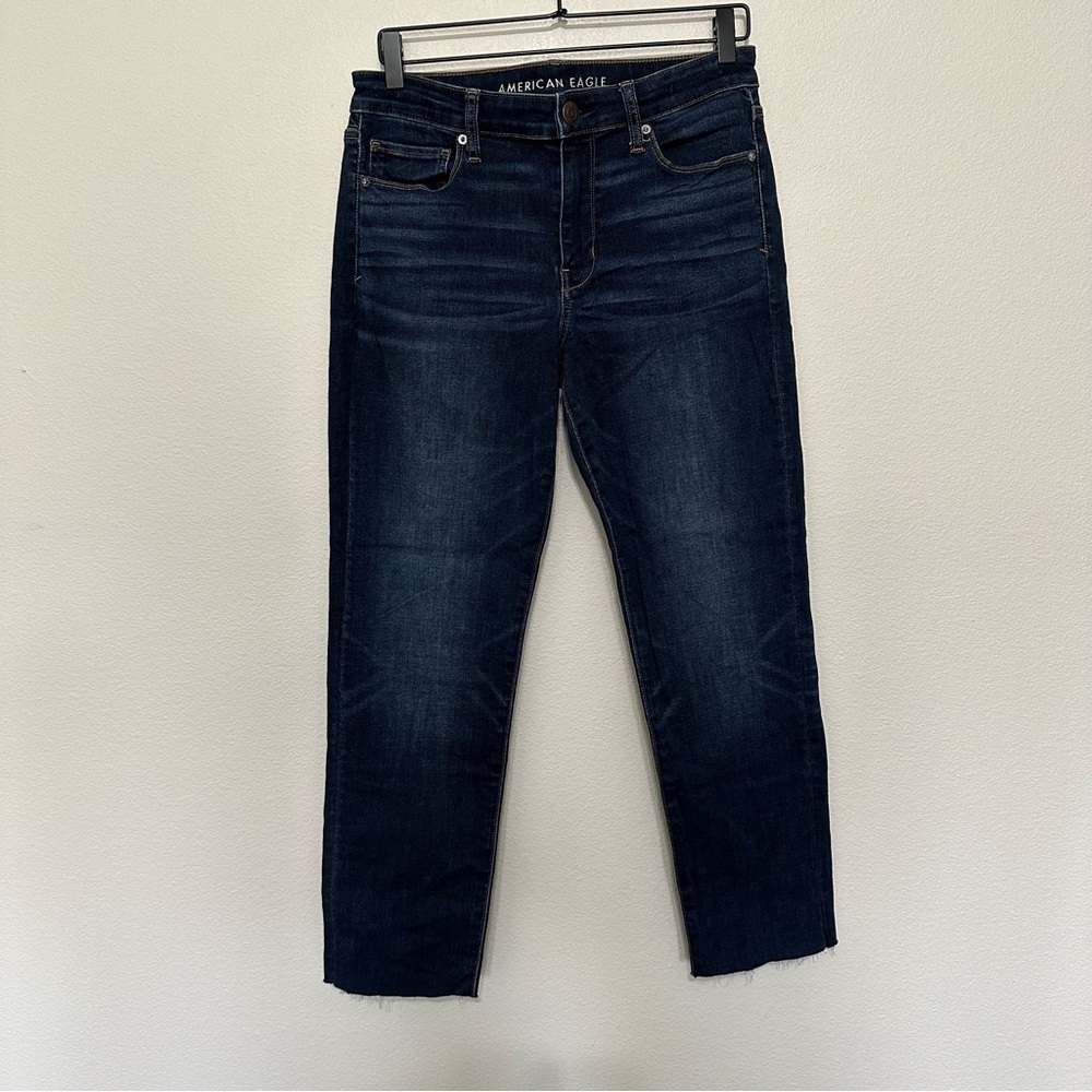 American Eagle Outfitters Women's Skinny Jeans - Dark Indigo Blue